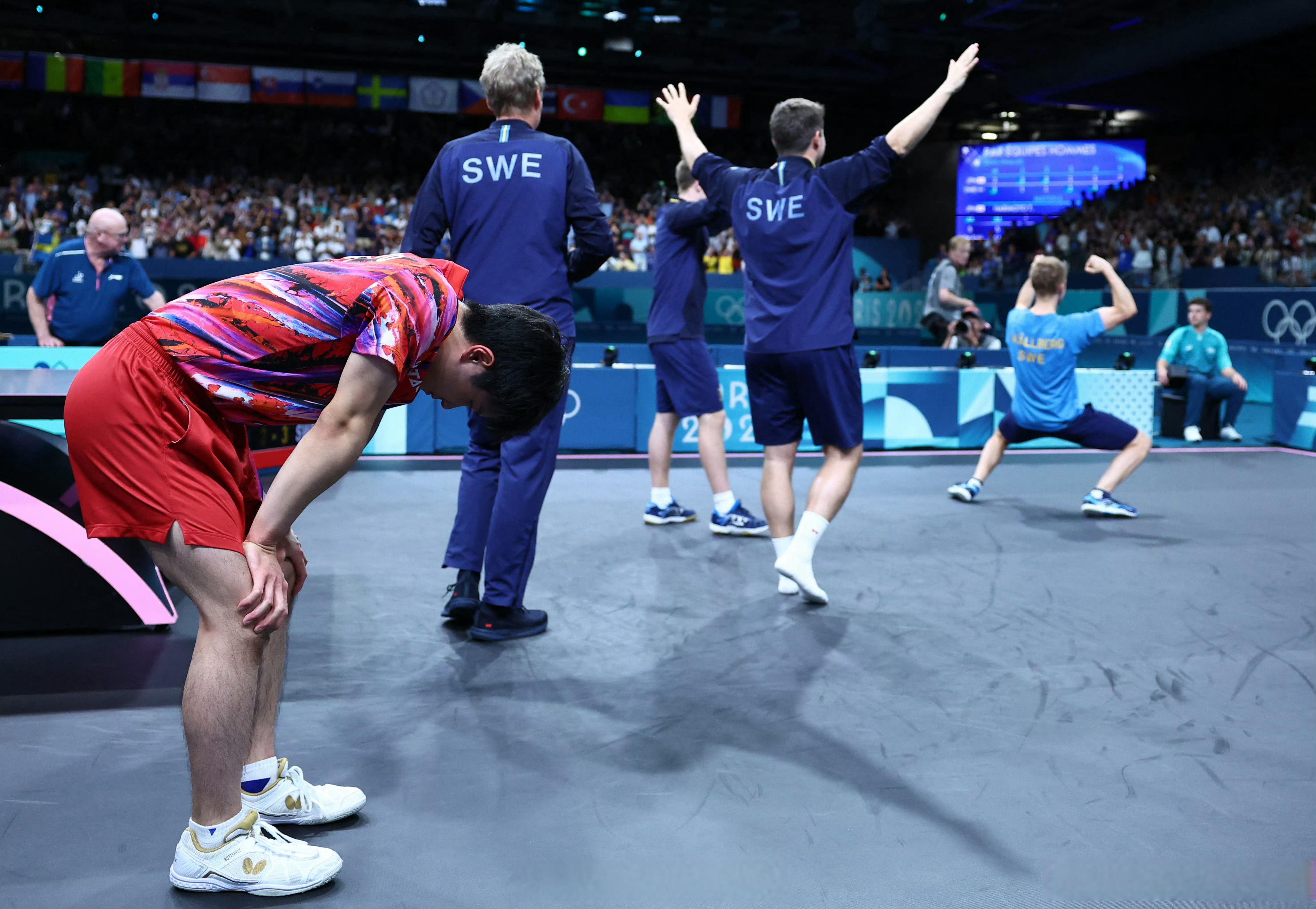 瑞典队逆转法国队，张继科统治全场